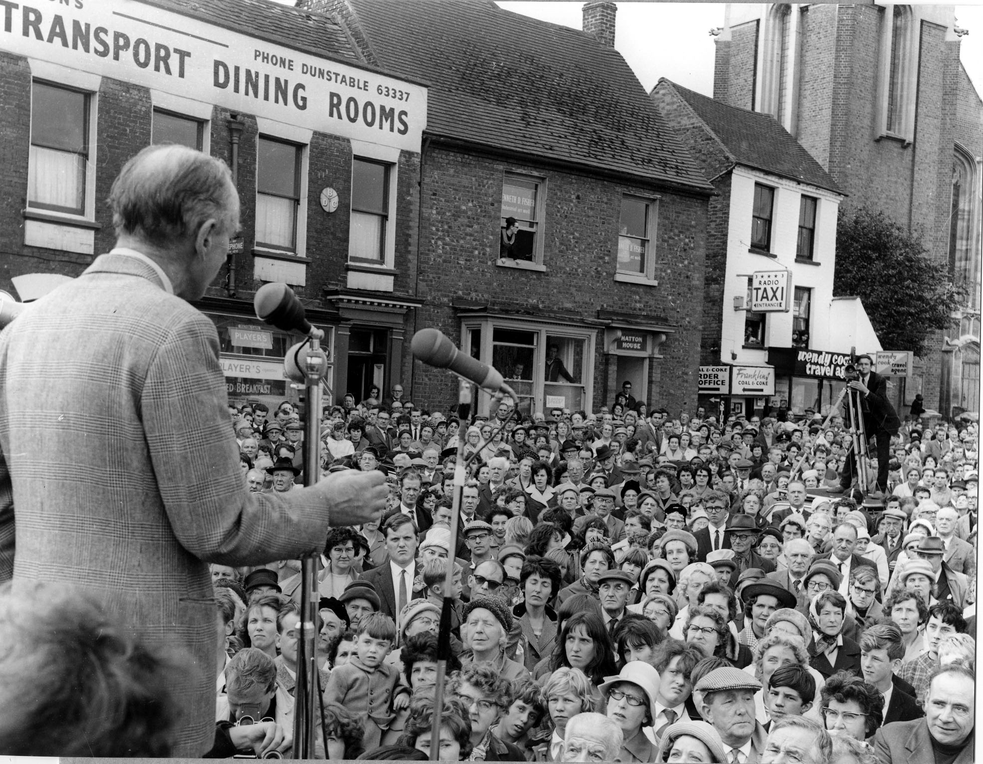 Sir Alec Douglas-Home addressing a crowd